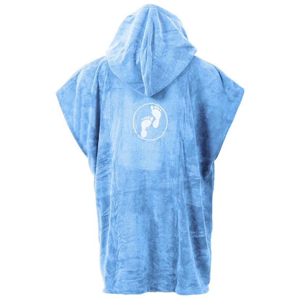 Two Bare Feet Kids Towelling Changing Robe - Light Blue Extra Image 1